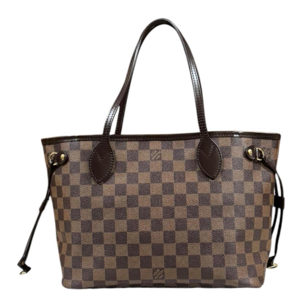 Louis Vuitton Neverfull PM Damier Tote Bag, Canvas N51109 Brown, Women's LOUI...